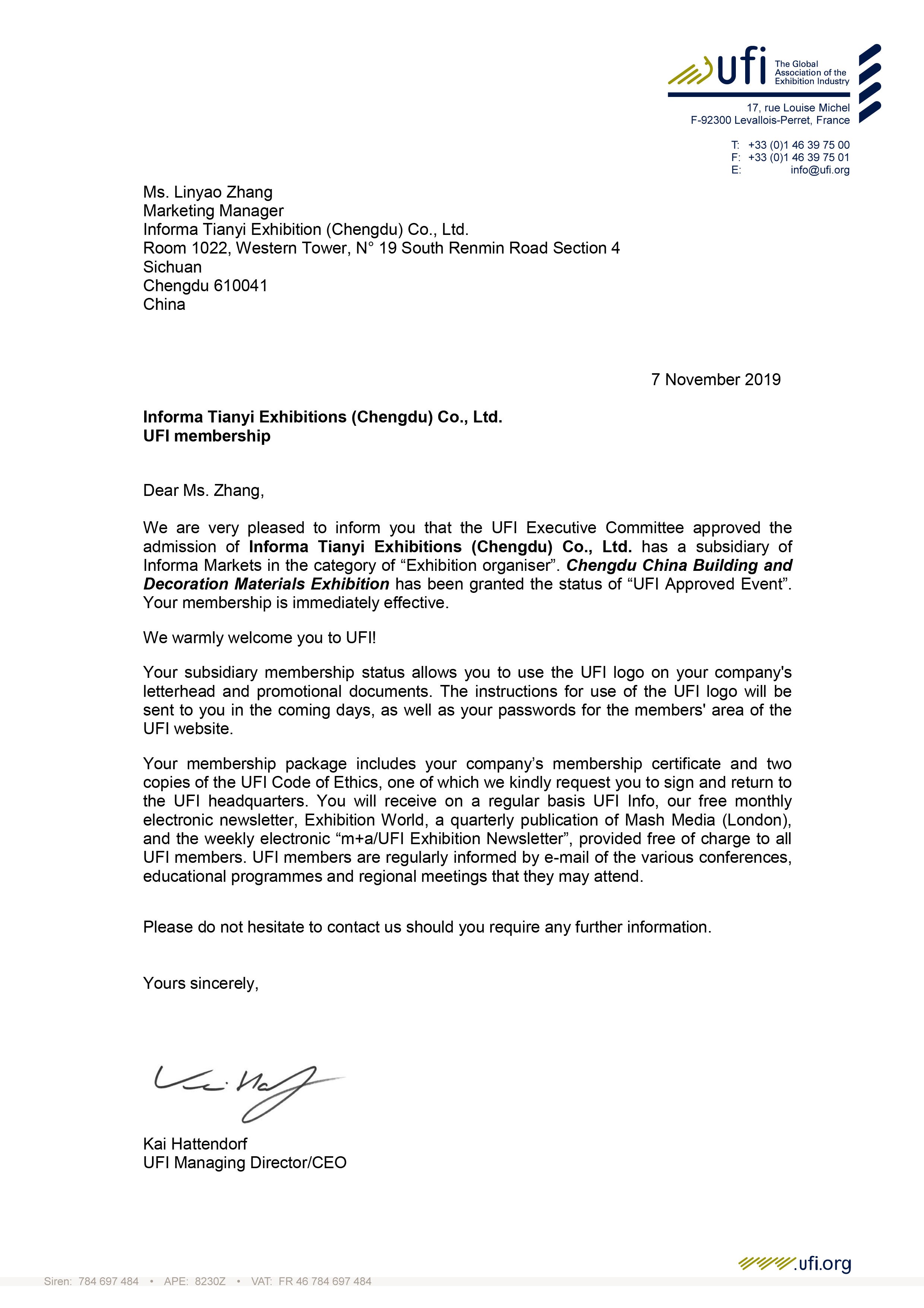 喜報！CCBD通過國際UFI認證，加入國際性品牌展會行列(圖2)